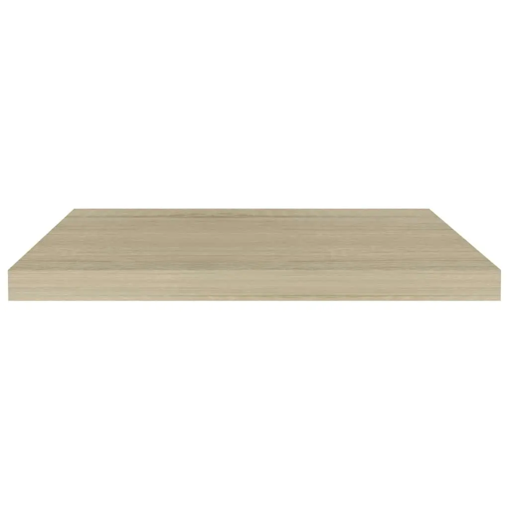 Floating Wall Shelves 2 pcs Oak 60x23.5x3.8 cm MDF 323875