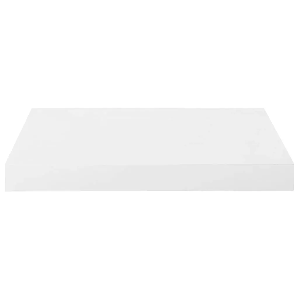 Floating Wall Shelves 4 pcs High Gloss White 40x23x3.8 cm MDF 323744