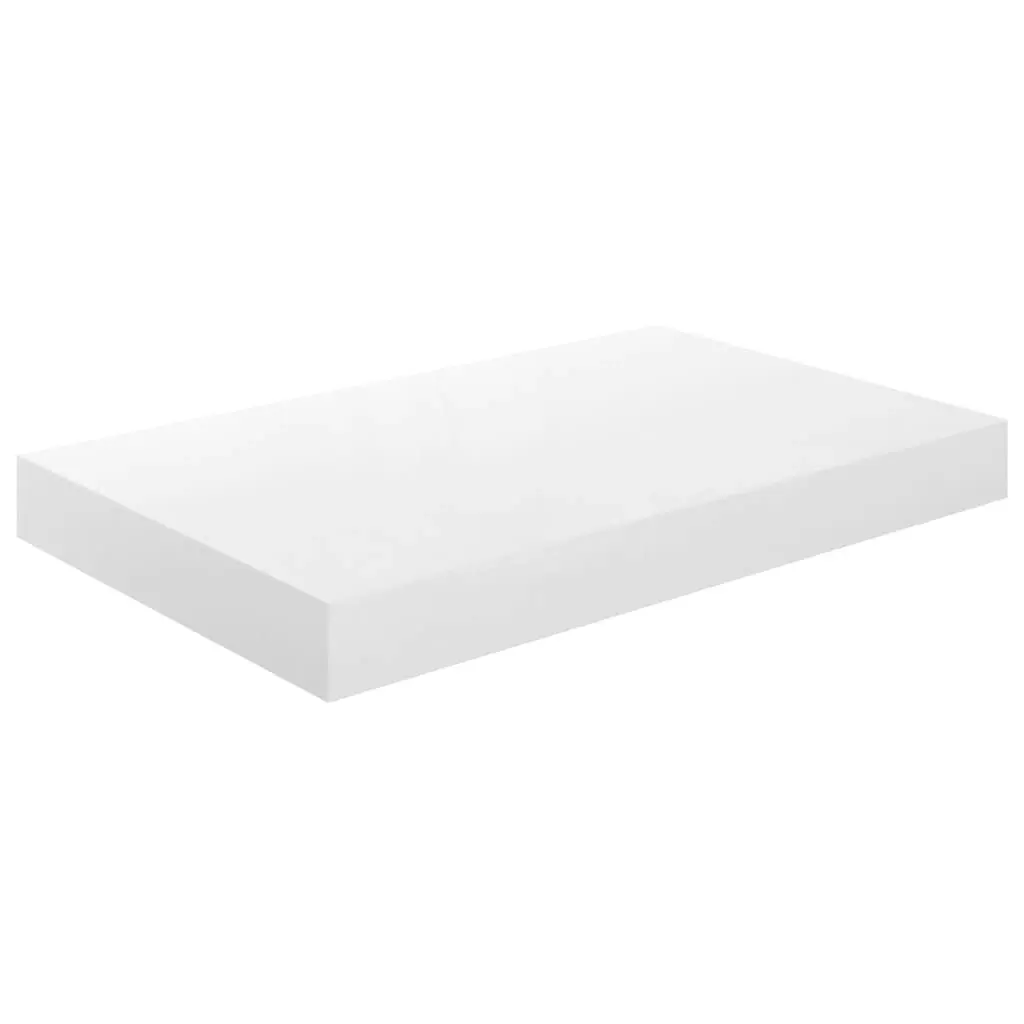 Floating Wall Shelves 4 pcs High Gloss White 40x23x3.8 cm MDF 323744