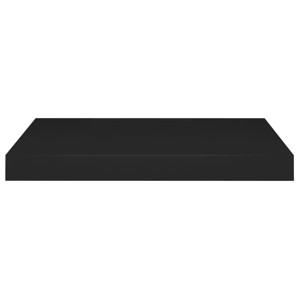 Floating Wall Shelf Black 50x23x3.8 cm MDF 323829