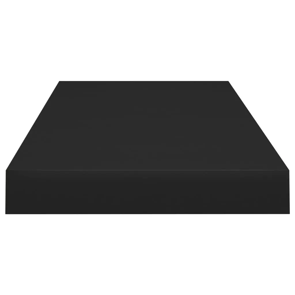 Floating Wall Shelf Black 60x23.5x3.8 cm MDF 323832