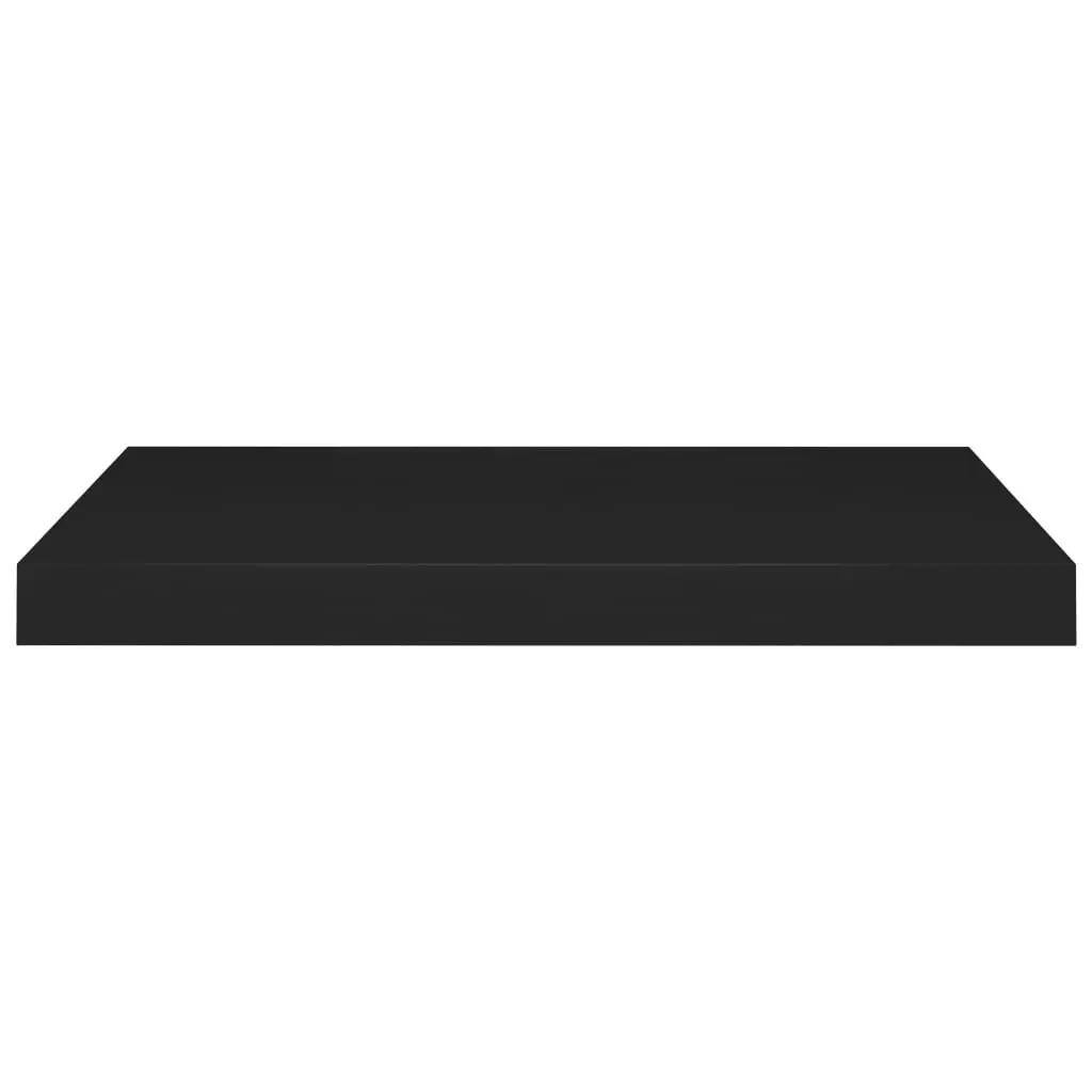 Floating Wall Shelf Black 60x23.5x3.8 cm MDF 323832