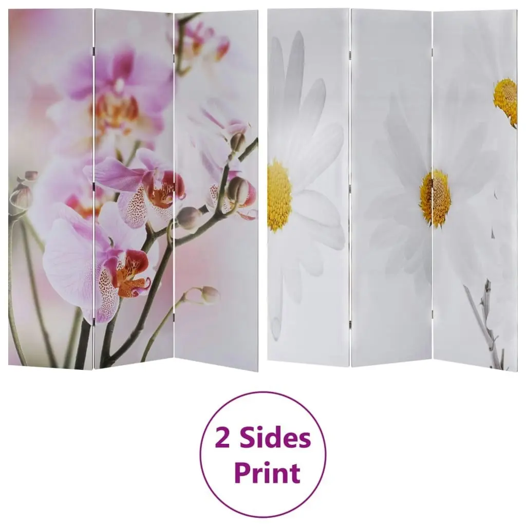 Folding Room Divider Print 120 x 170 Flower 240475