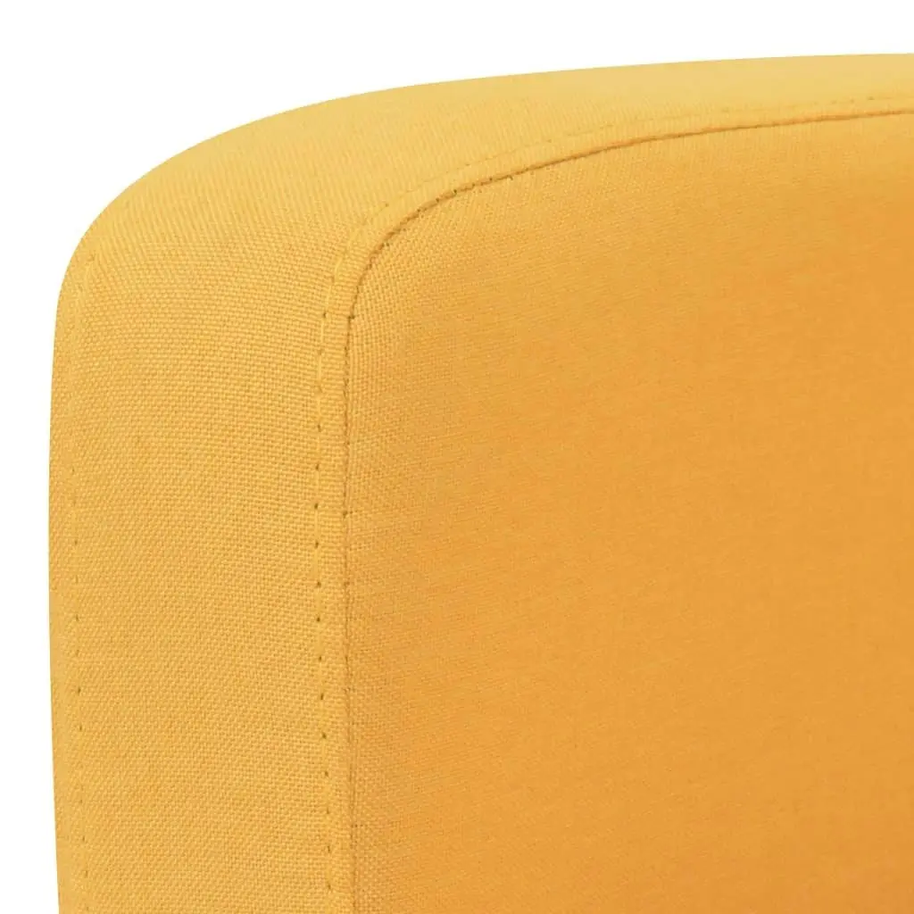 2-Seater Sofa 135x65x76 cm Yellow 244710