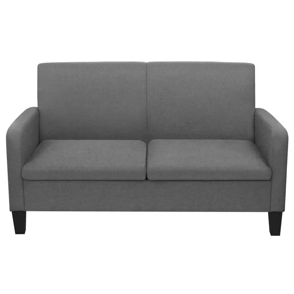 2-Seater Sofa 135x65x76 cm Dark Grey 244709