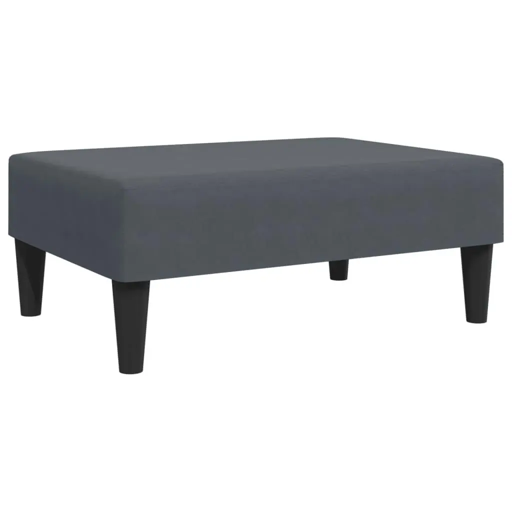 2-Seater Sofa Bed with Pillows and Footstool Dark Grey Velvet 3216220