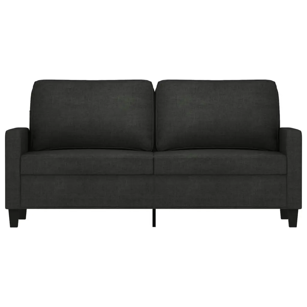 2-Seater Sofa Black 140 cm Fabric 359167