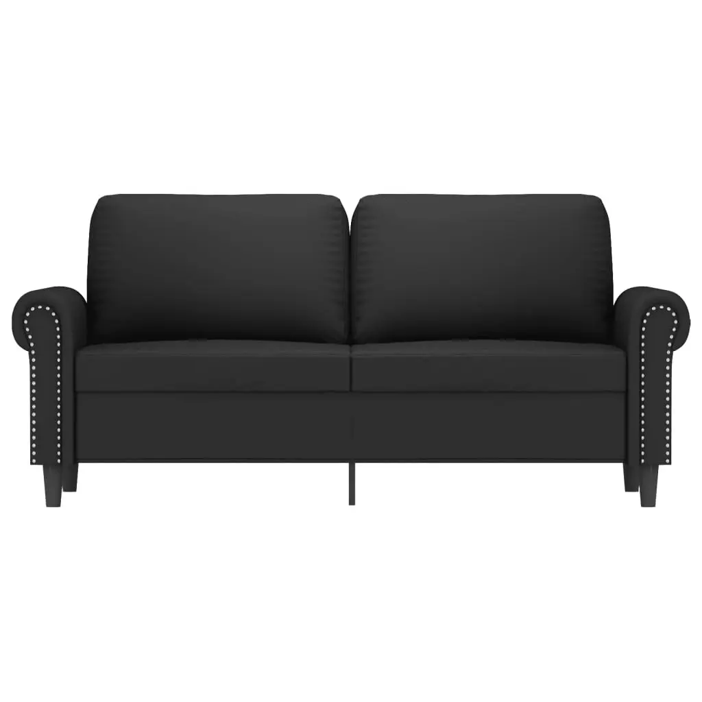 2-Seater Sofa Black 140 cm Velvet 359534