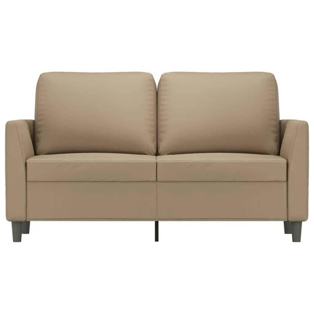 2-Seater Sofa Cappuccino 120 cm Faux Leather 359332