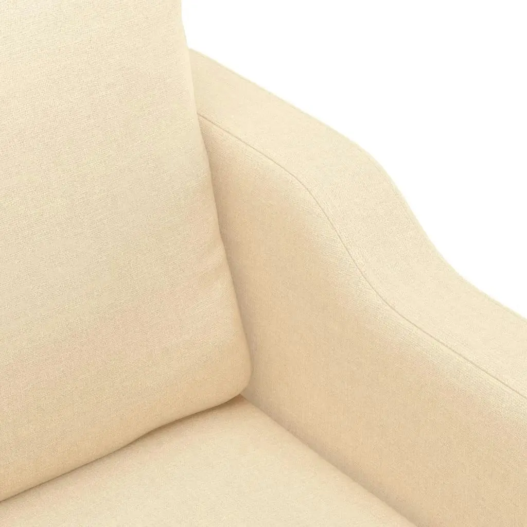 2-Seater Sofa Cream 120 cm Fabric 348939