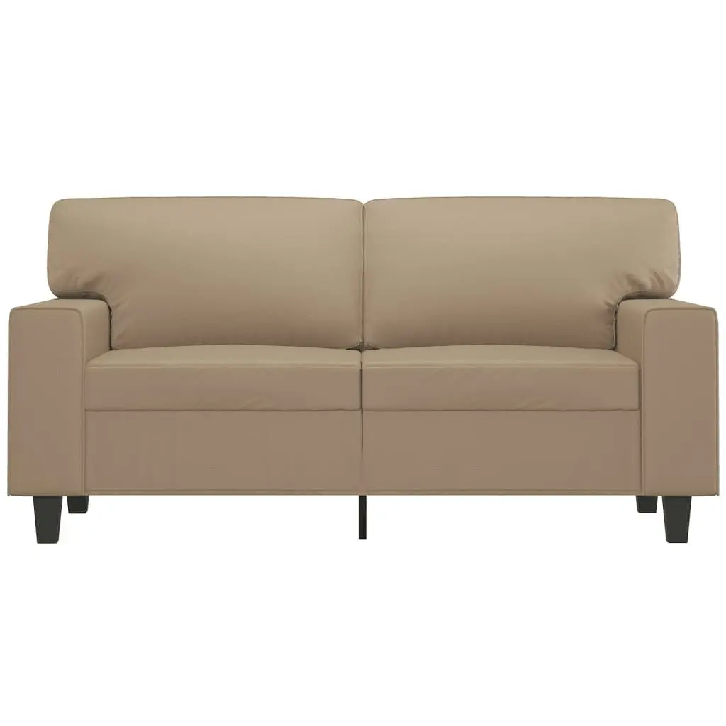 2-Seater Sofa Cappuccino 120 cm Faux Leather 359416