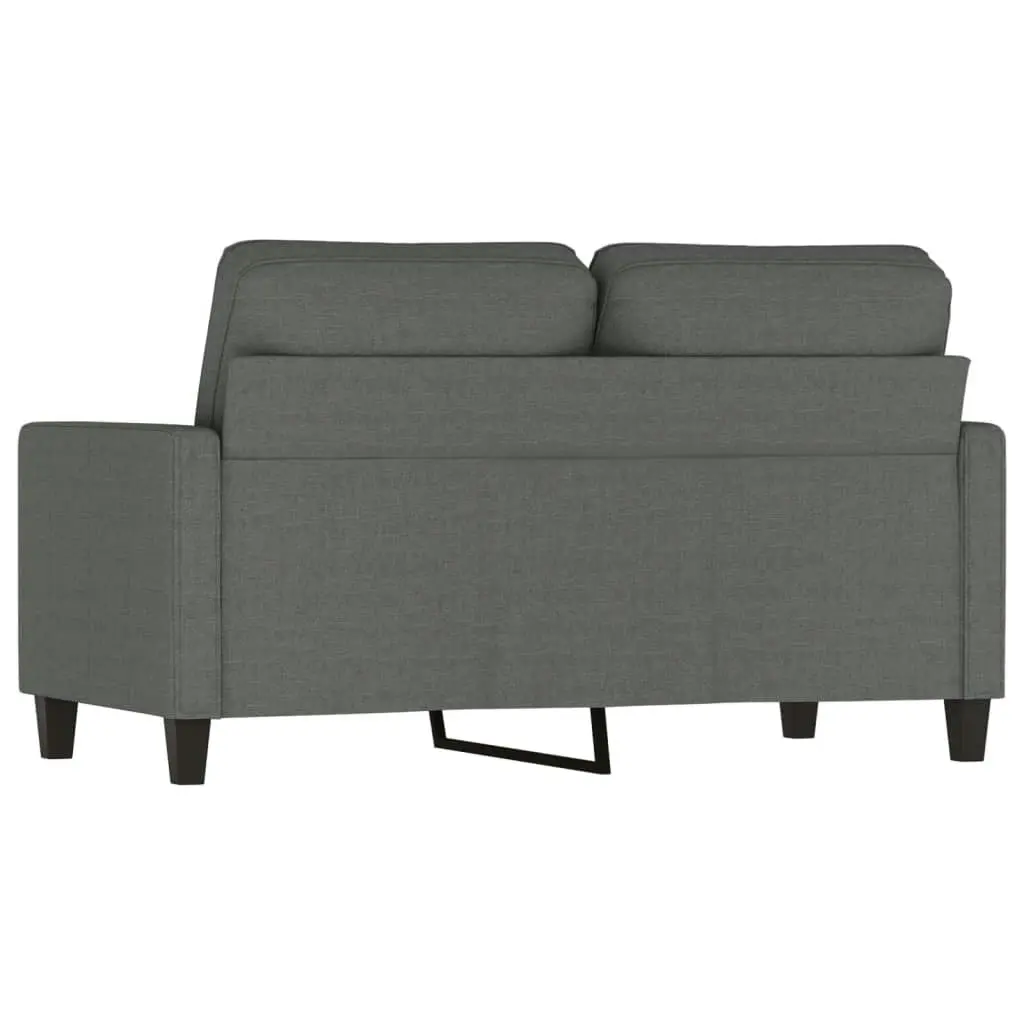 2-Seater Sofa Dark Grey 120 cm Fabric 359156