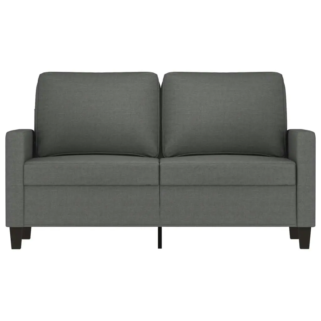 2-Seater Sofa Dark Grey 120 cm Fabric 359156