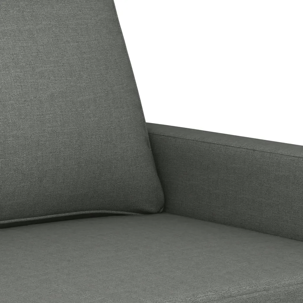 2-Seater Sofa Dark Grey 120 cm Fabric 359156