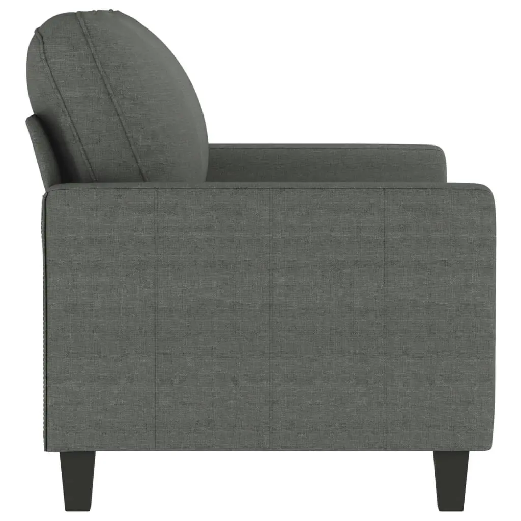 2-Seater Sofa Dark Grey 120 cm Fabric 359156