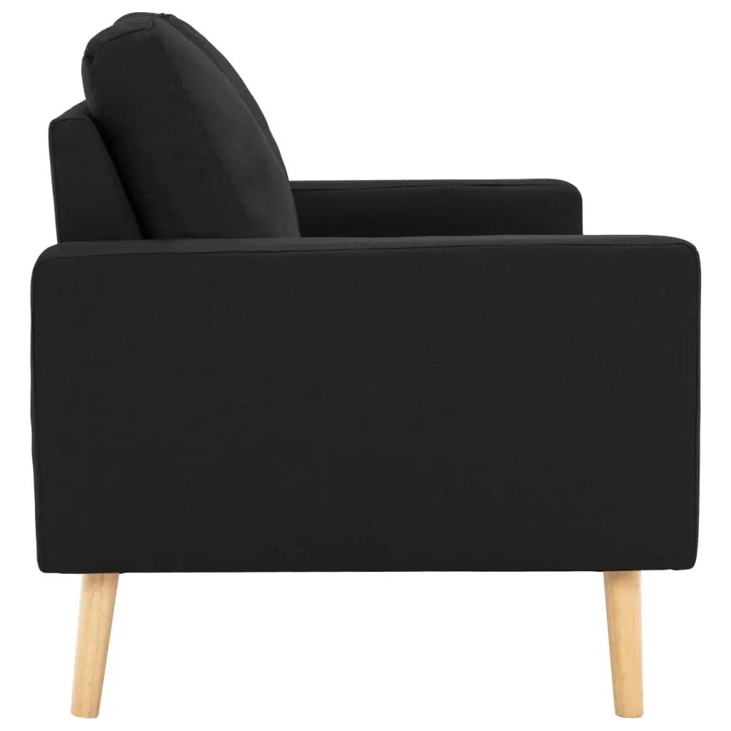 2-Seater Sofa Black Fabric 288712