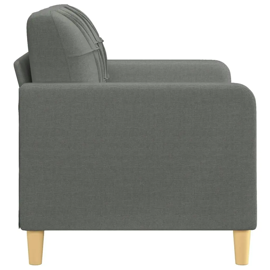 2-Seater Sofa Dark Grey 120 cm Fabric 359084