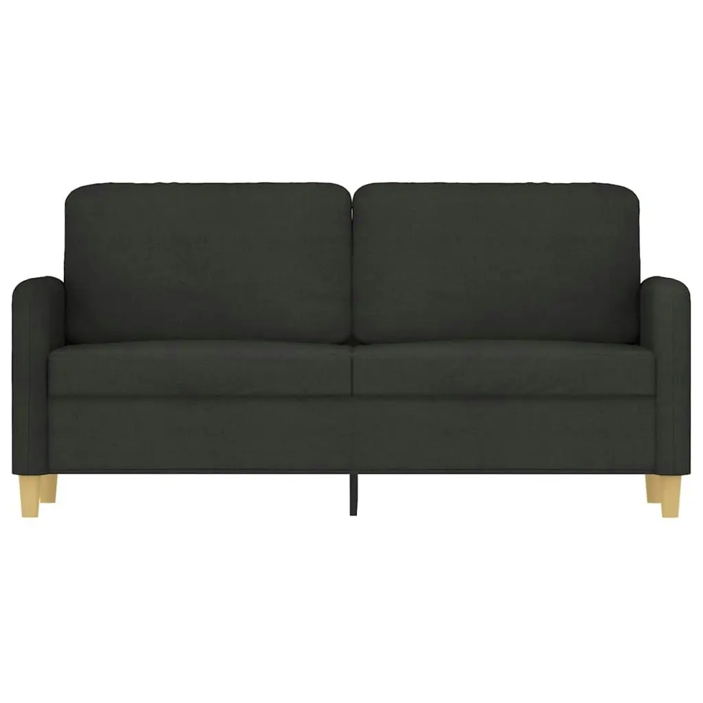 2-Seater Sofa Black 140 cm Fabric 359482