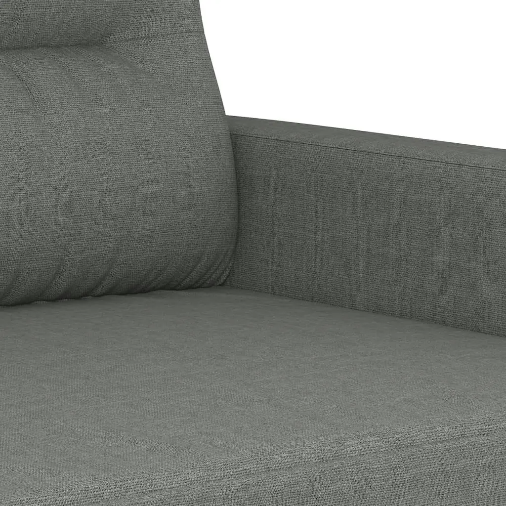 2-Seater Sofa Dark Grey 120 cm Fabric 359228