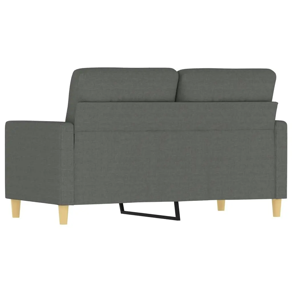 2-Seater Sofa Dark Grey 120 cm Fabric 359228