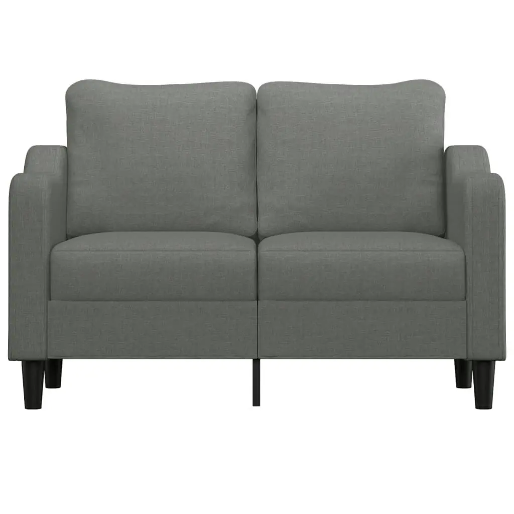 2-Seater Sofa Dark Grey 120 cm Fabric 359352