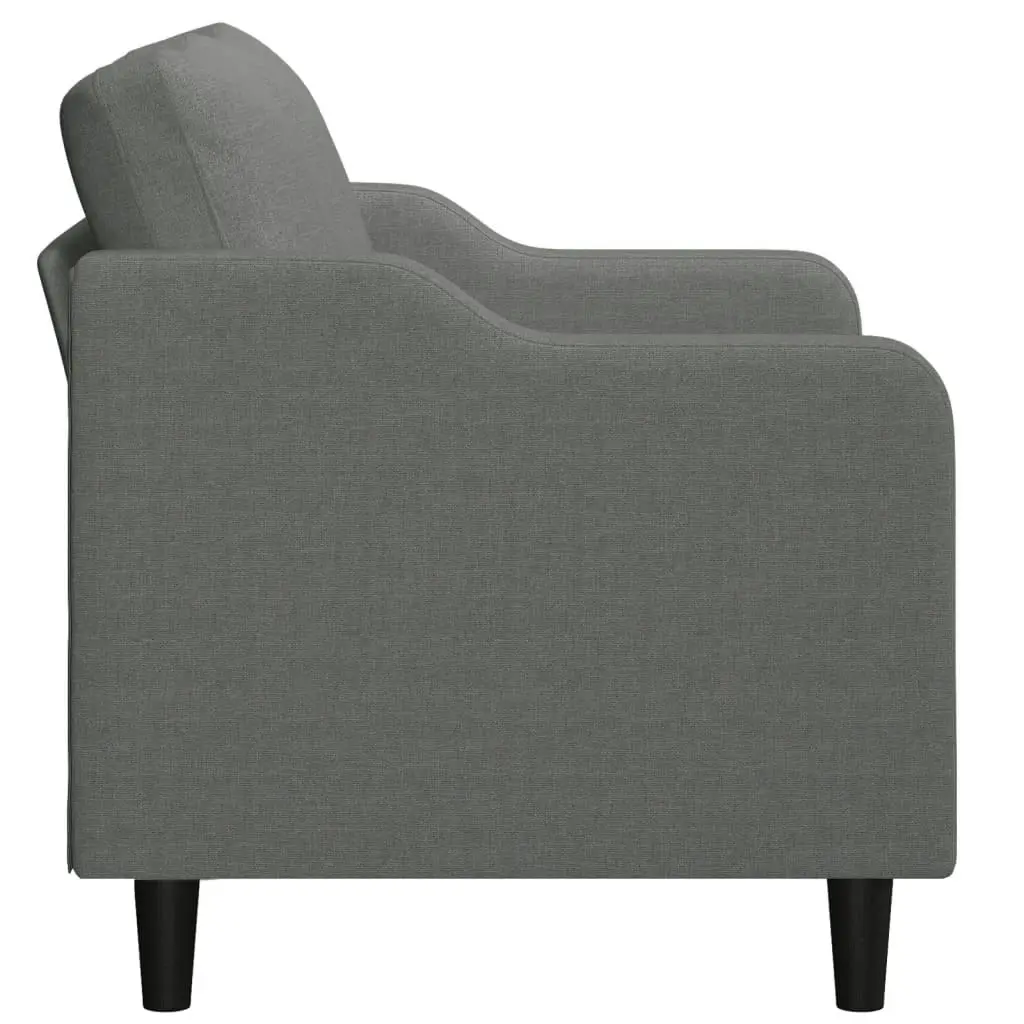 2-Seater Sofa Dark Grey 120 cm Fabric 359352