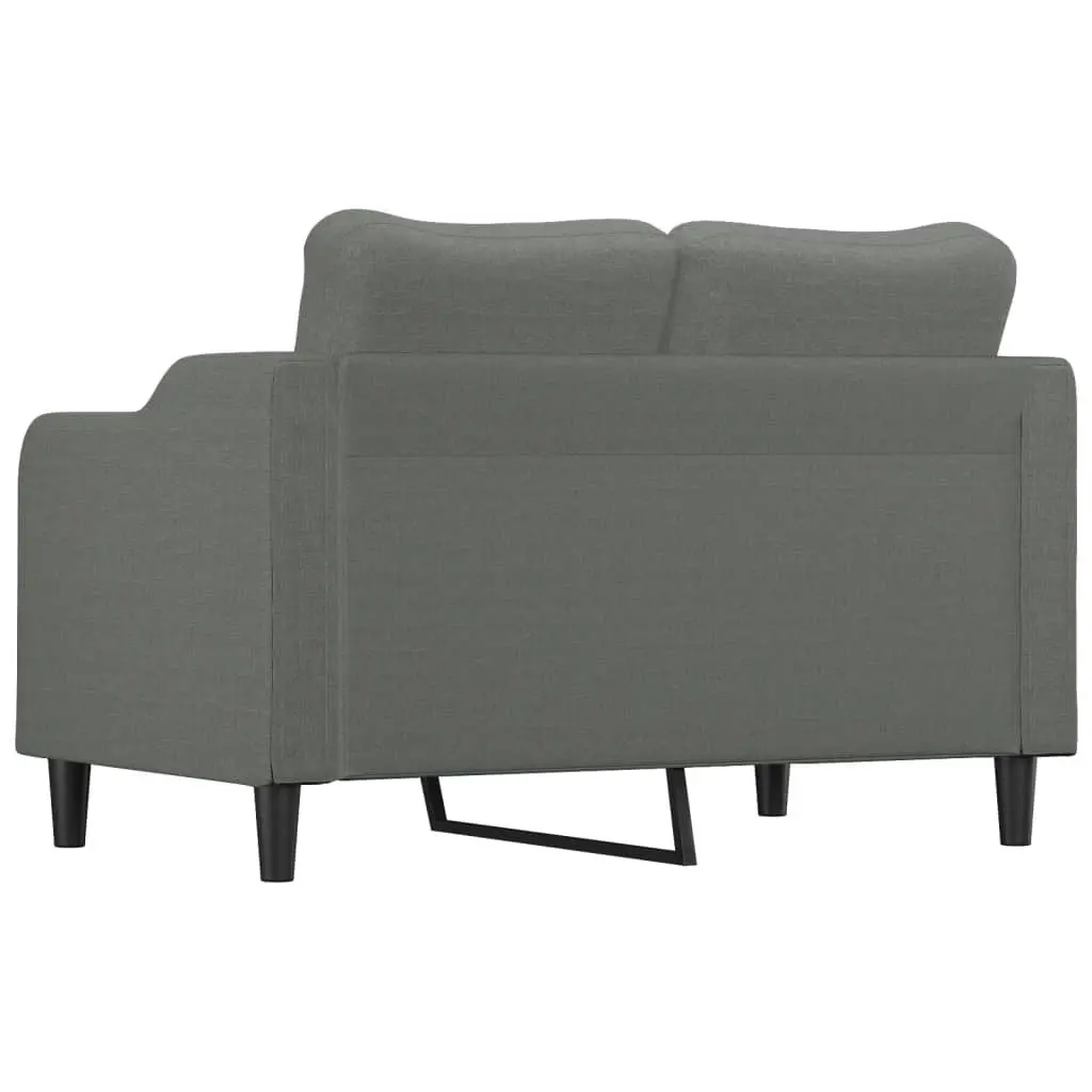 2-Seater Sofa Dark Grey 120 cm Fabric 359352