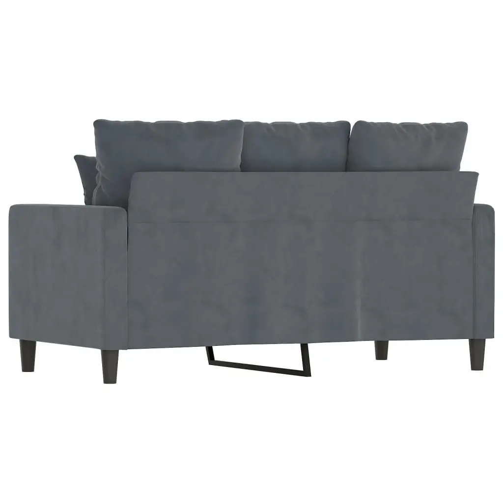 2-Seater Sofa Dark Grey 120 cm Velvet 359294