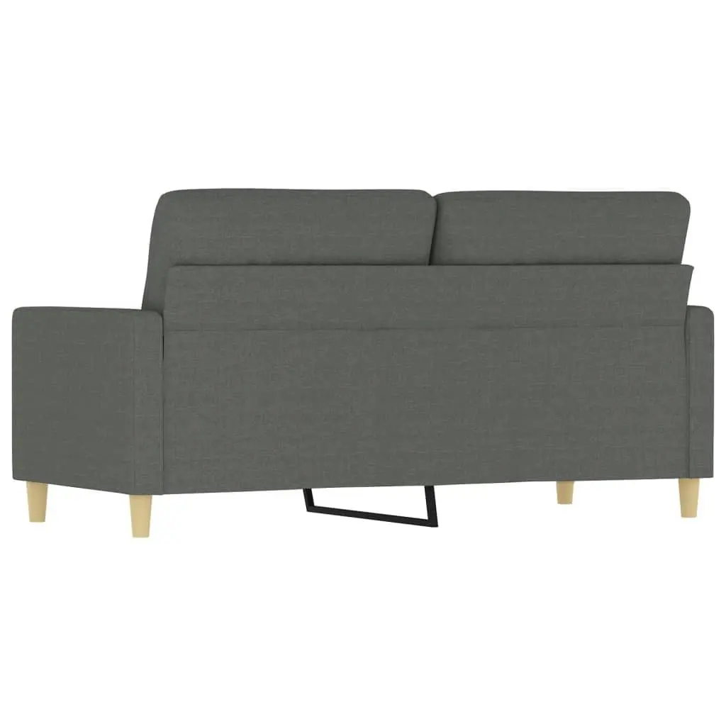 2-Seater Sofa Dark Grey 140 cm Fabric 359236