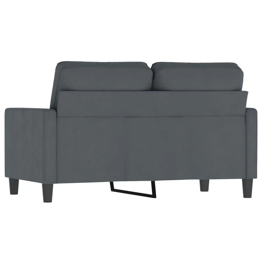 2-Seater Sofa Dark Grey 120 cm Velvet 359190