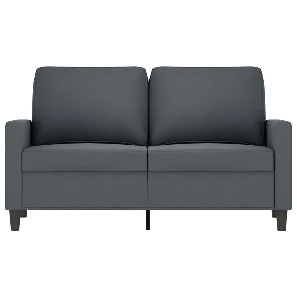 2-Seater Sofa Dark Grey 120 cm Velvet 359190