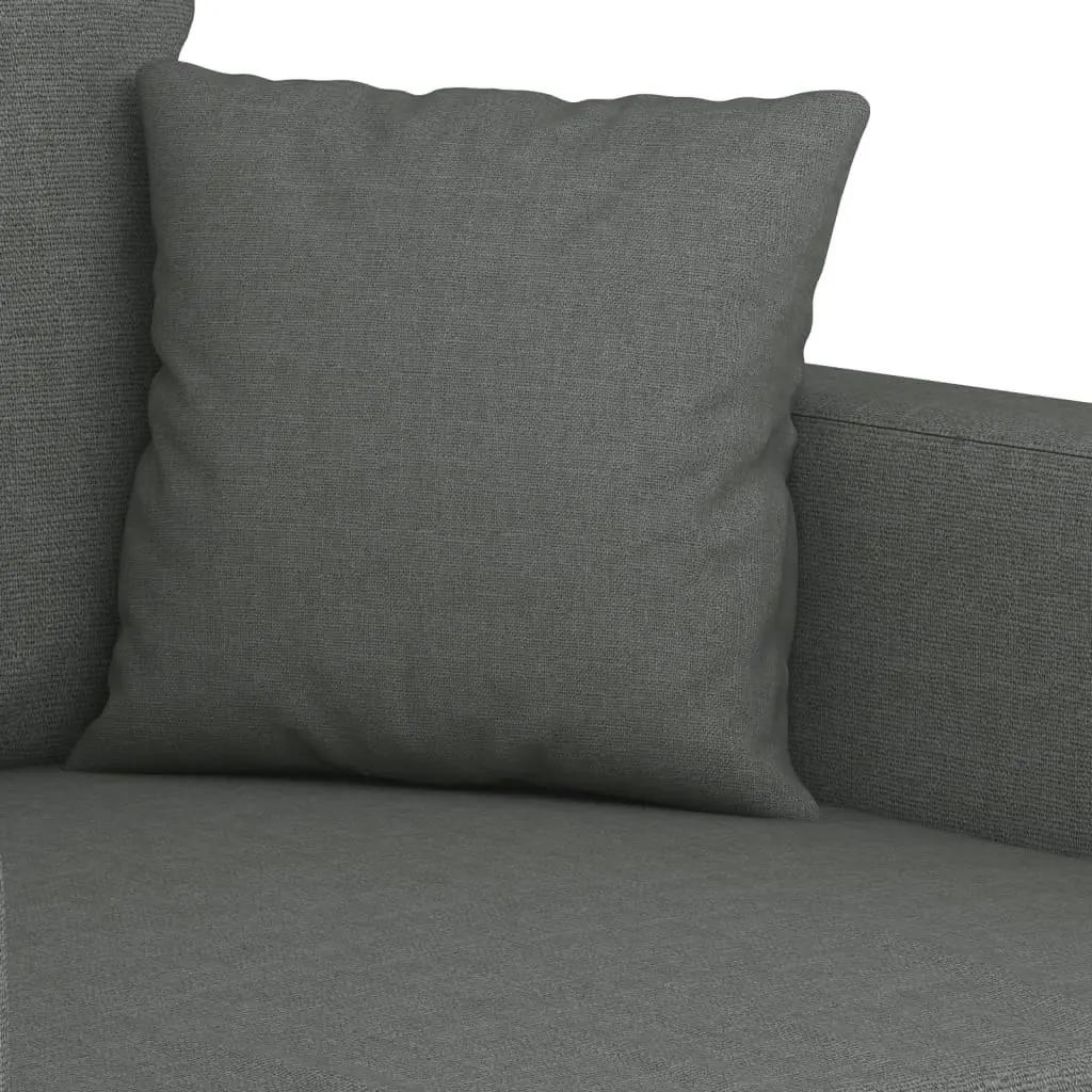 2-Seater Sofa Dark Grey 120 cm Fabric 359260