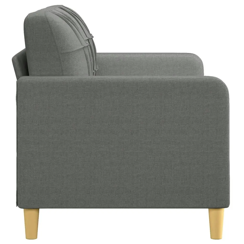 2-Seater Sofa Dark Grey 140 cm Fabric 359092