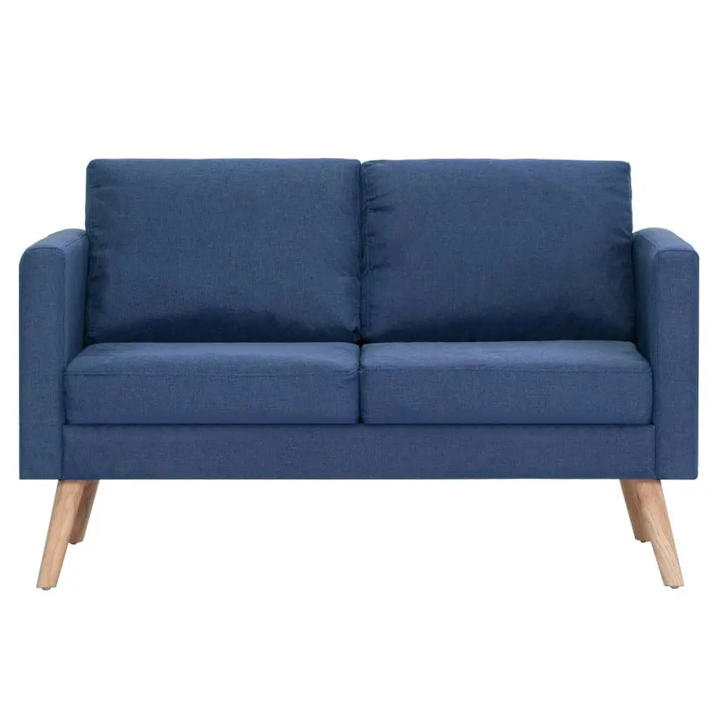 2-Seater Sofa Fabric Blue 281355