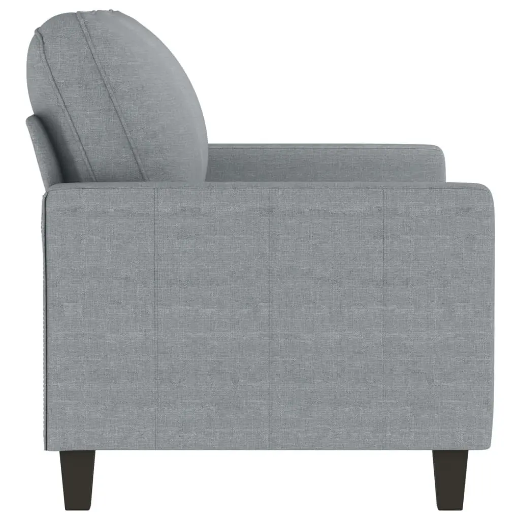 2-Seater Sofa Light Grey 120 cm Fabric 359155