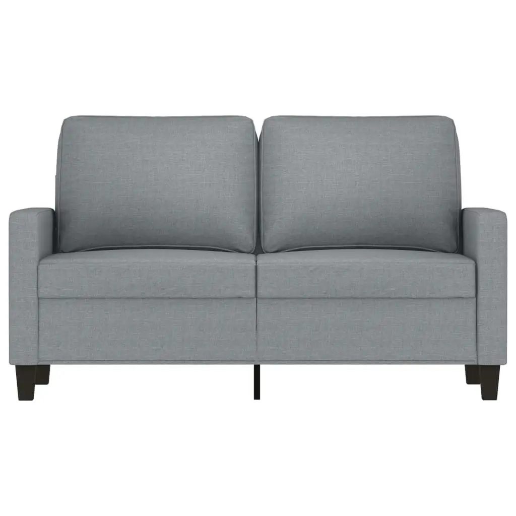 2-Seater Sofa Light Grey 120 cm Fabric 359155