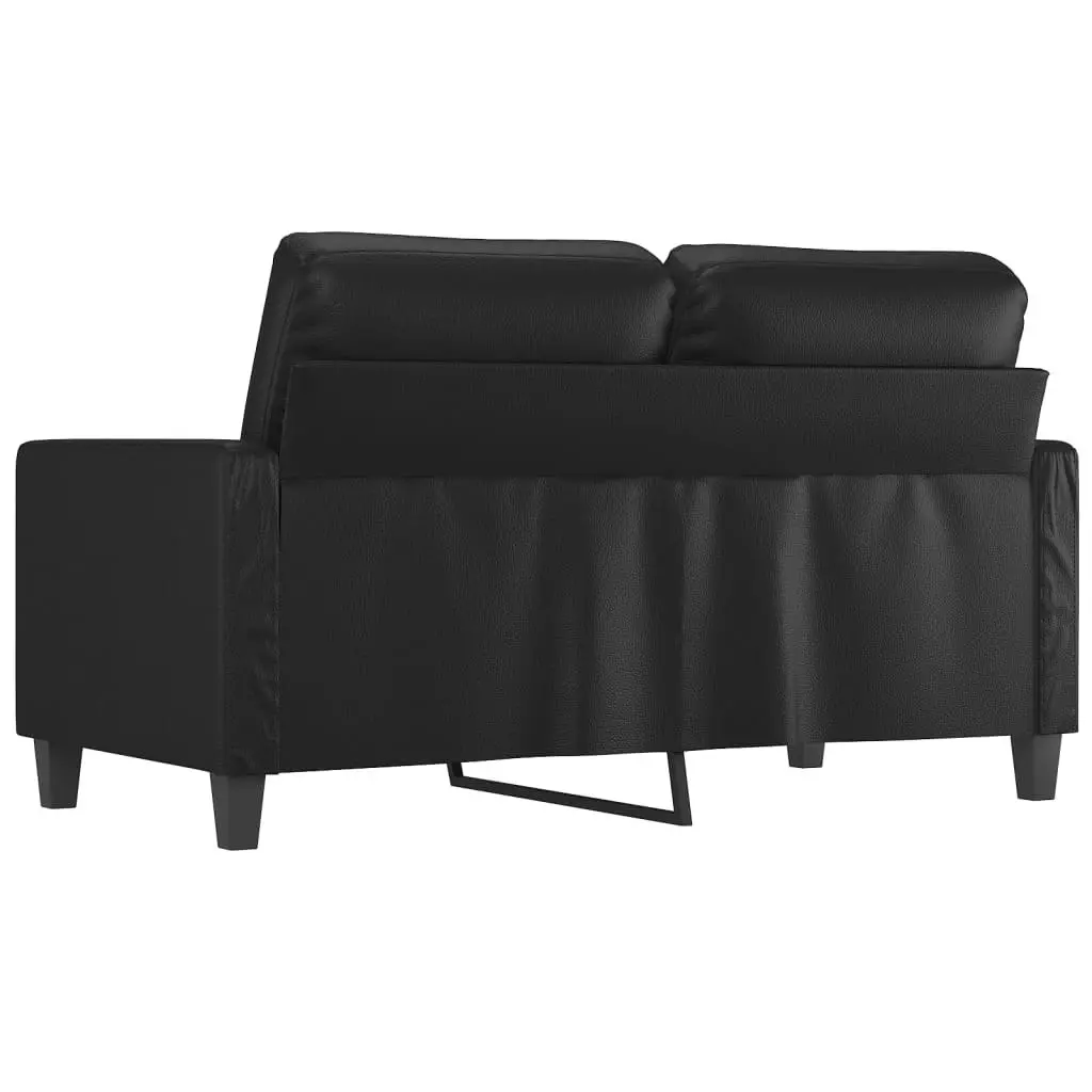 2-Seater Sofa Black 120 cm Faux Leather 359132