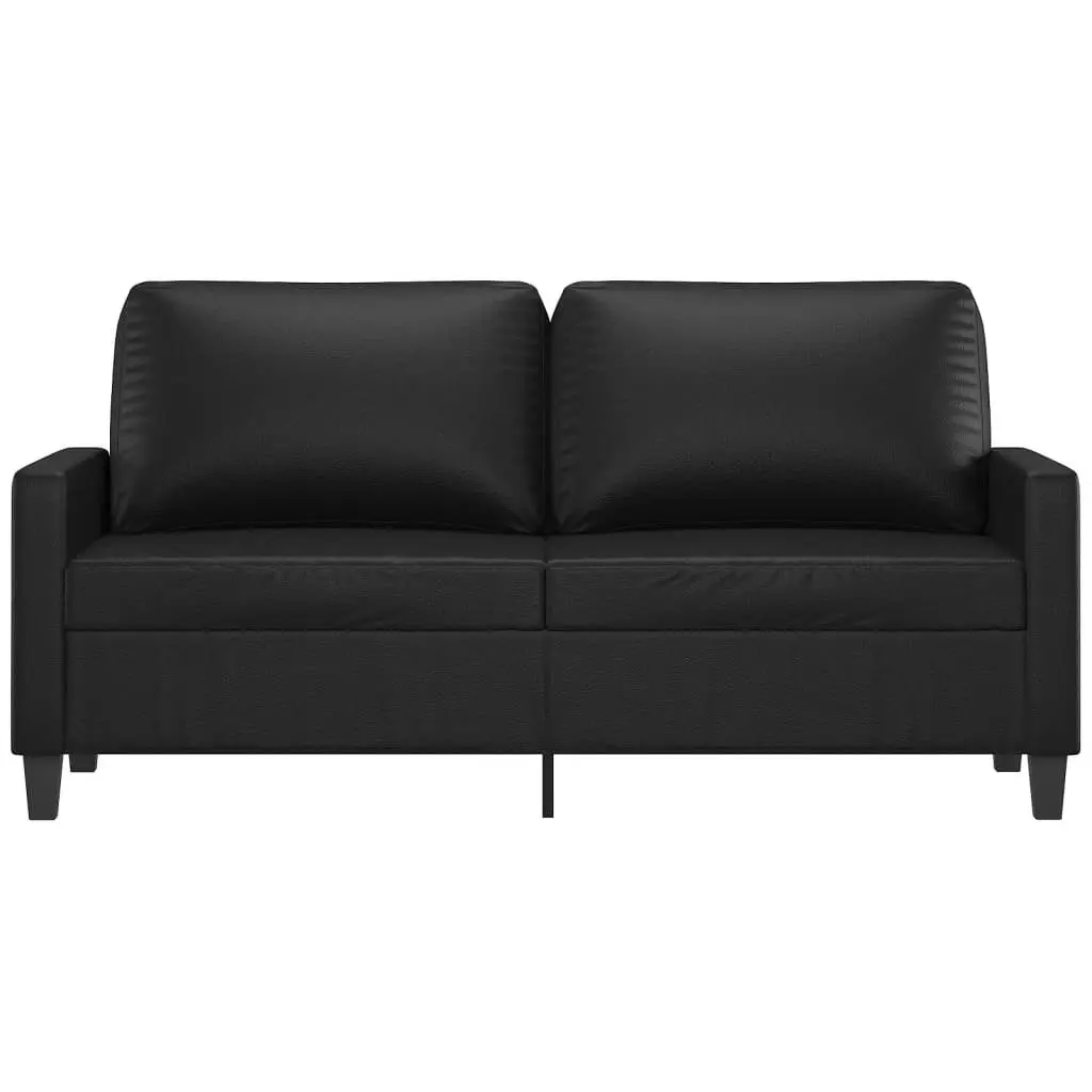 2-Seater Sofa Black 140 cm Faux Leather 359137