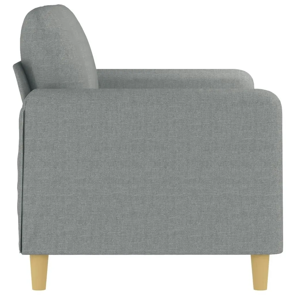 2-Seater Sofa Light Grey 120 cm Fabric 359470