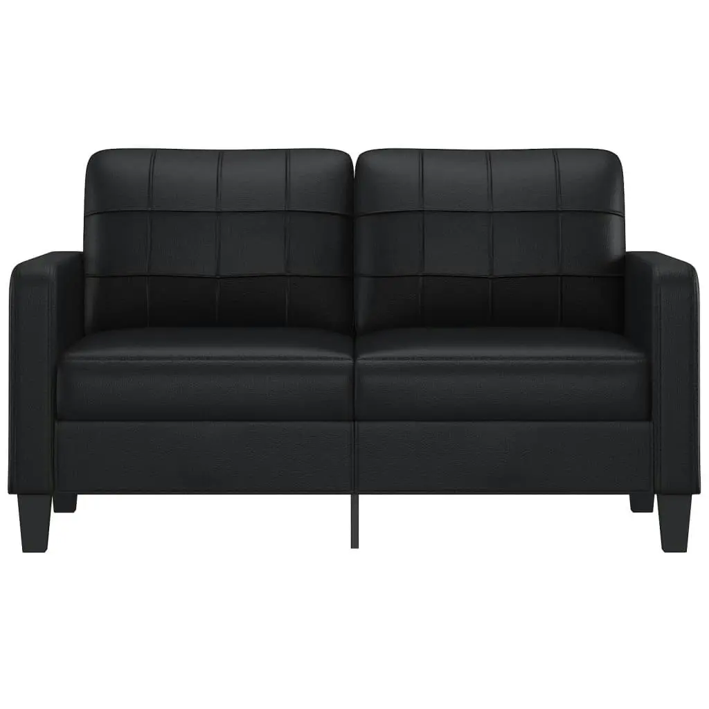 2-Seater Sofa Black 140 cm Faux Leather 359117