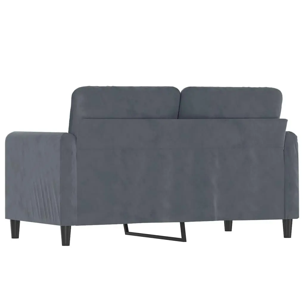 2-Seater Sofa Dark Grey 120 cm Velvet 359433