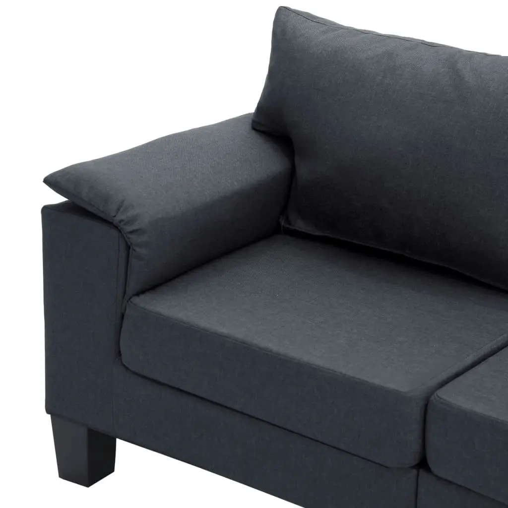 2-Seater Sofa Dark Grey Fabric 287071