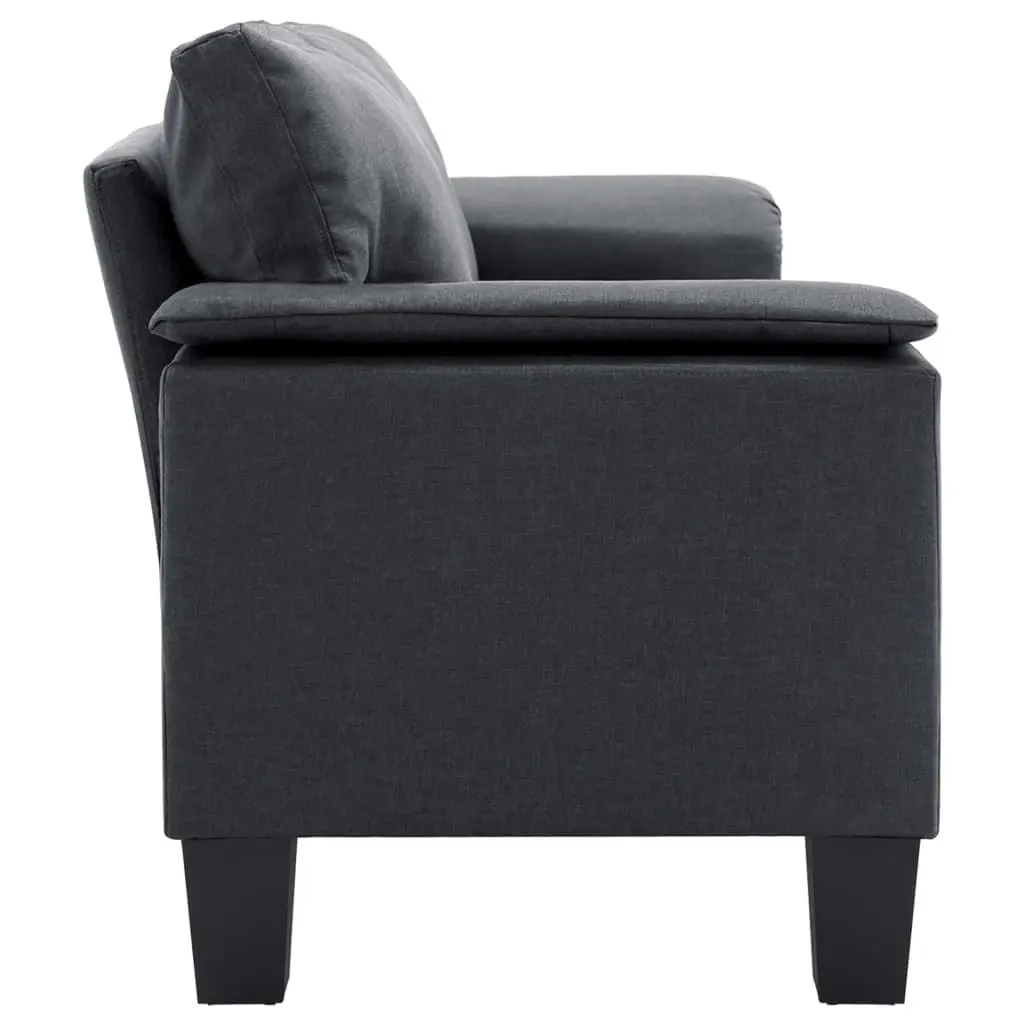 2-Seater Sofa Dark Grey Fabric 287071