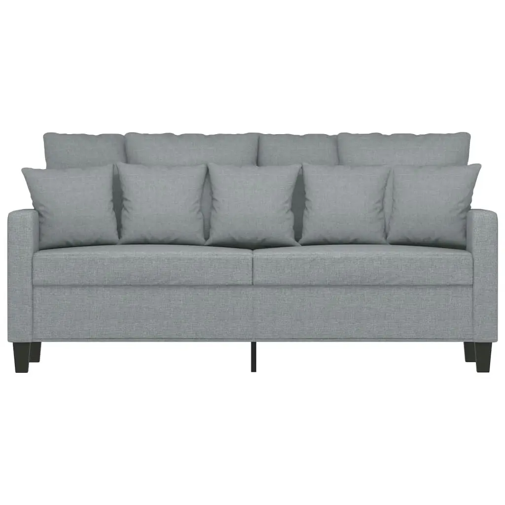 2-Seater Sofa Light Grey 140 cm Fabric 359267