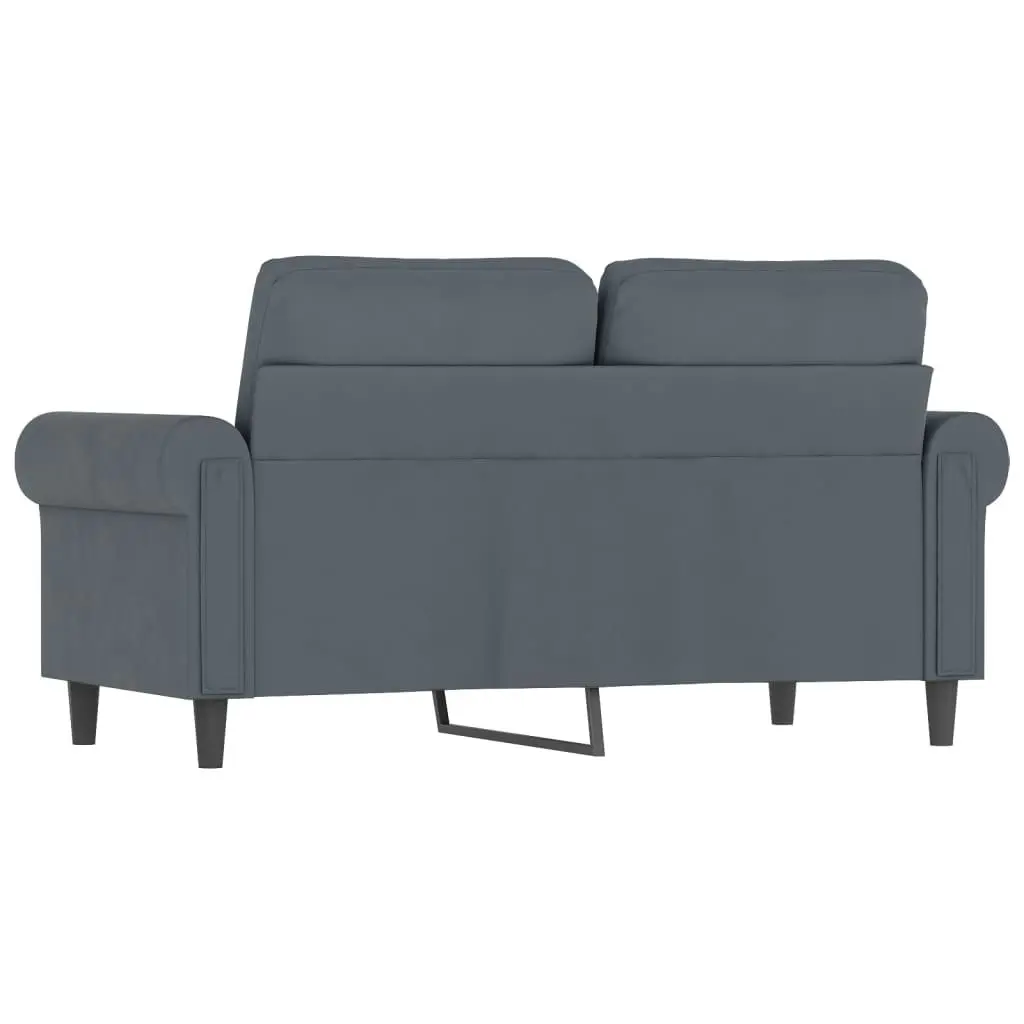 2-Seater Sofa Dark Grey 120 cm Velvet 359520