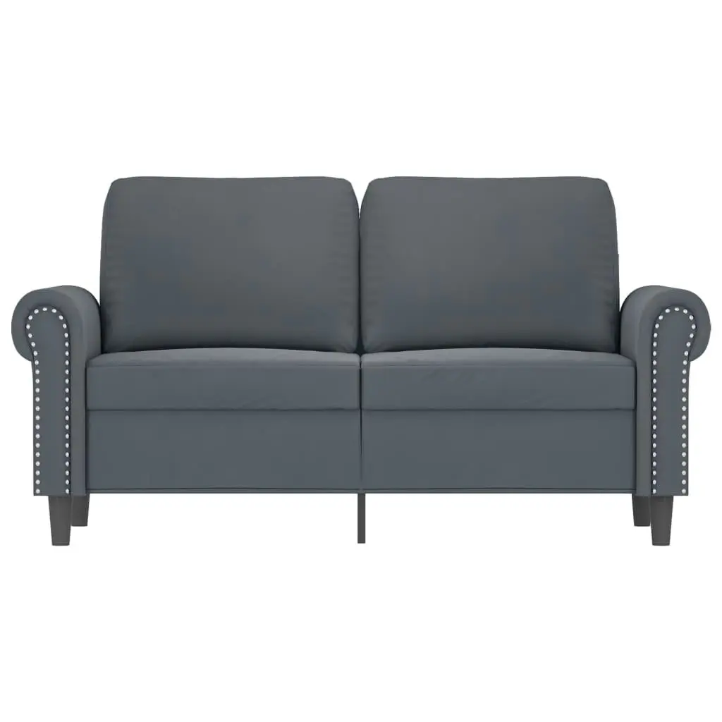 2-Seater Sofa Dark Grey 120 cm Velvet 359520