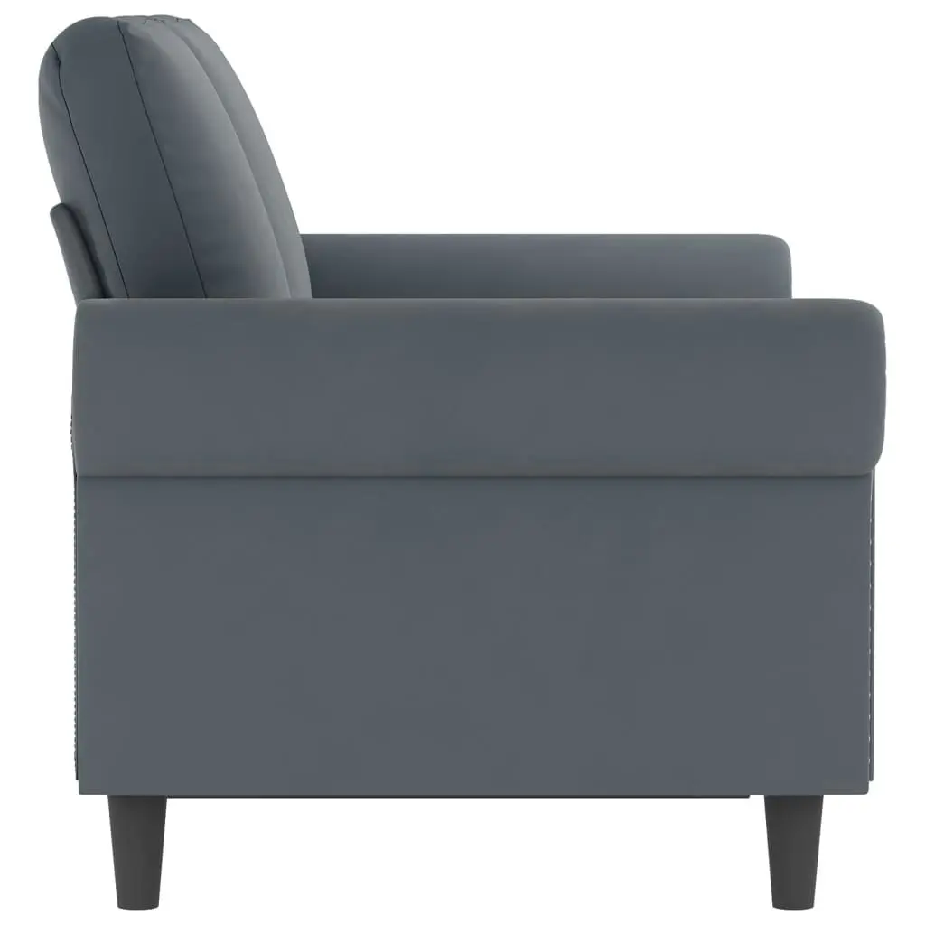 2-Seater Sofa Dark Grey 120 cm Velvet 359520