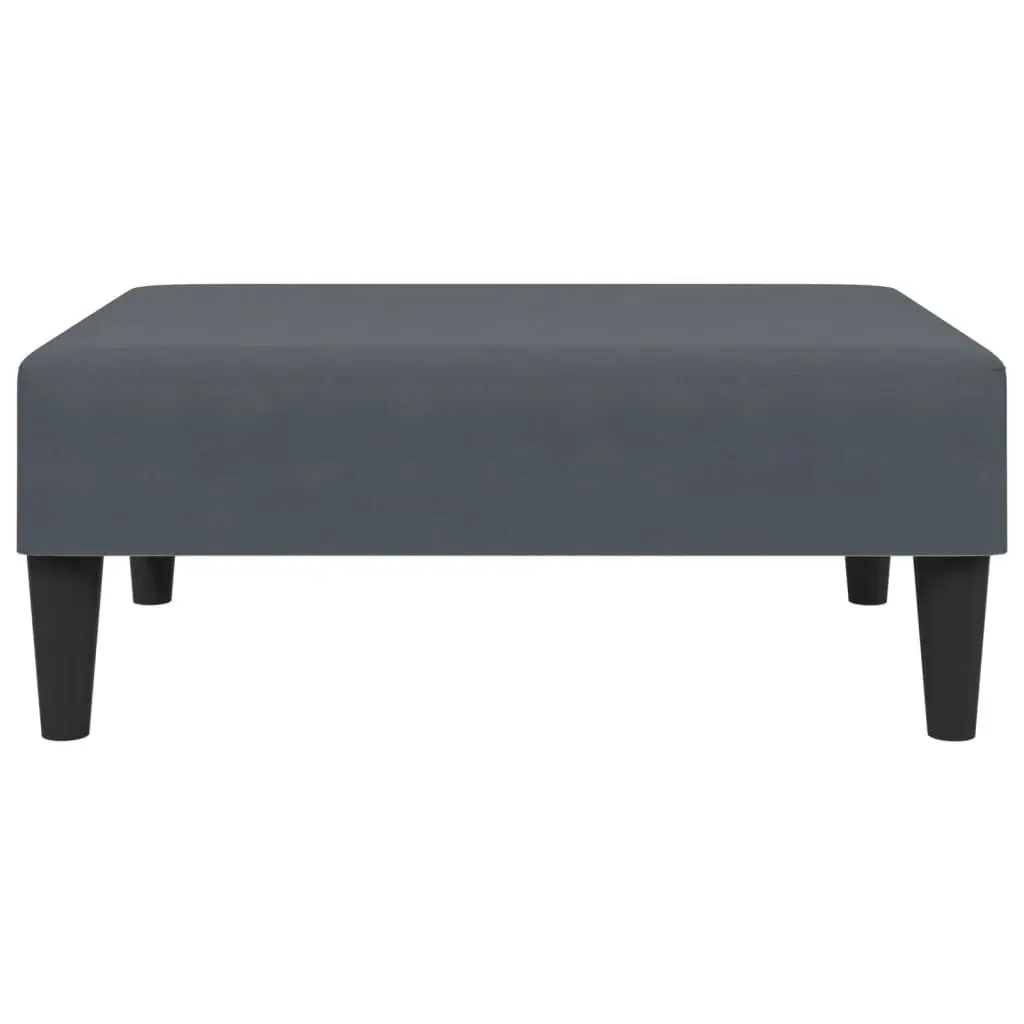 2-Seater Sofa Bed with Footstool Dark Grey Velvet 3216237