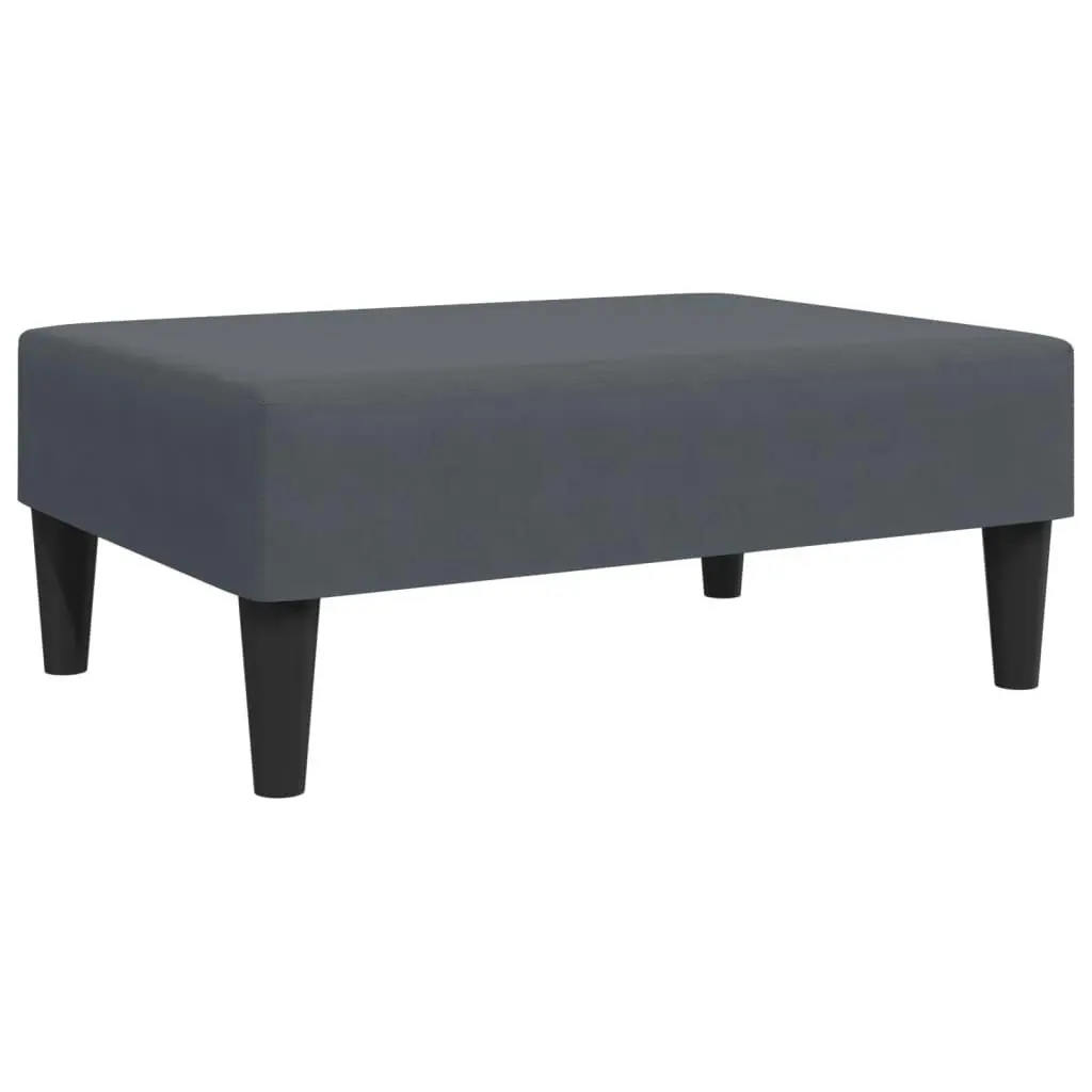 2-Seater Sofa Bed with Footstool Dark Grey Velvet 3216237