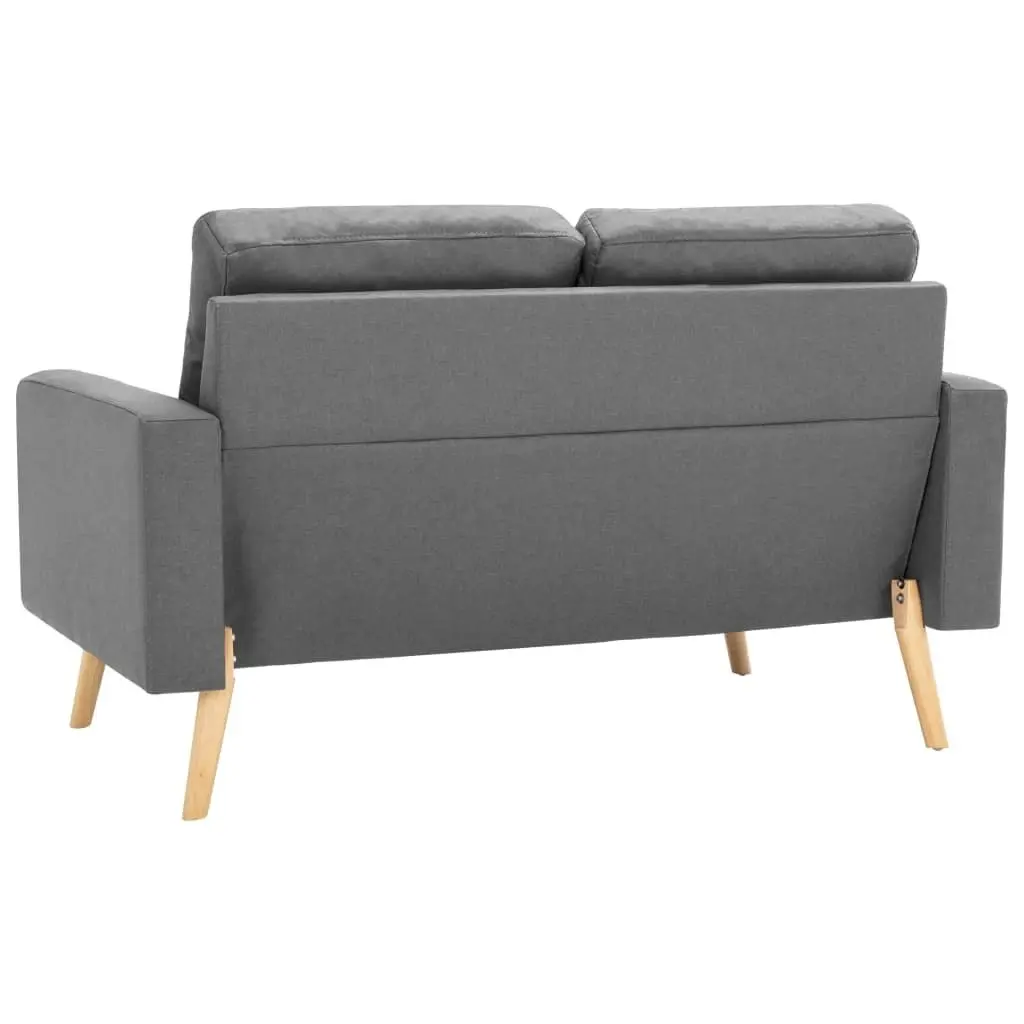 2-Seater Sofa Light Grey Fabric 288703